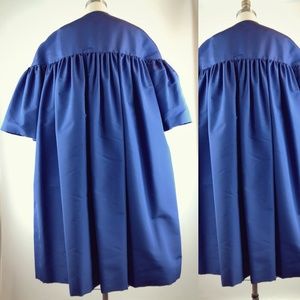 Elizabeth Kennedy Silk Blue Evening Coat